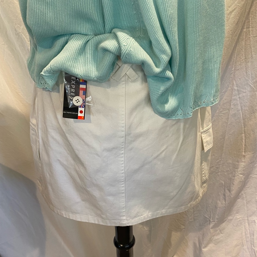 NWT Express Mini Skirt White Size 7/8
